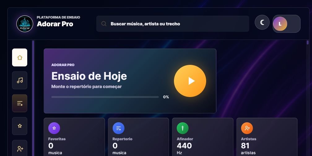 Adorar Pro no tablet